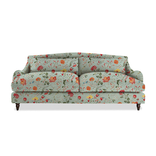 Isobel 4 seater sofa in Natural Linen Wildwood Duck Egg