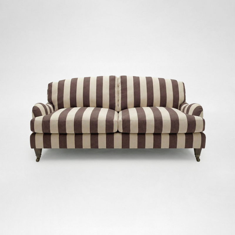 Isobel 2.5 seater sofa in Chocolate Stripes