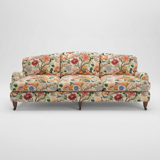 Isobel 4 seater sofa in Magnolia Cream Blue