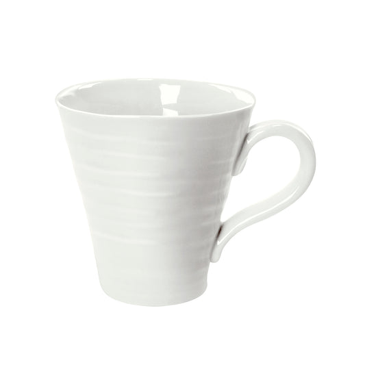 White Porcelain Classic Mugs - Set of Four