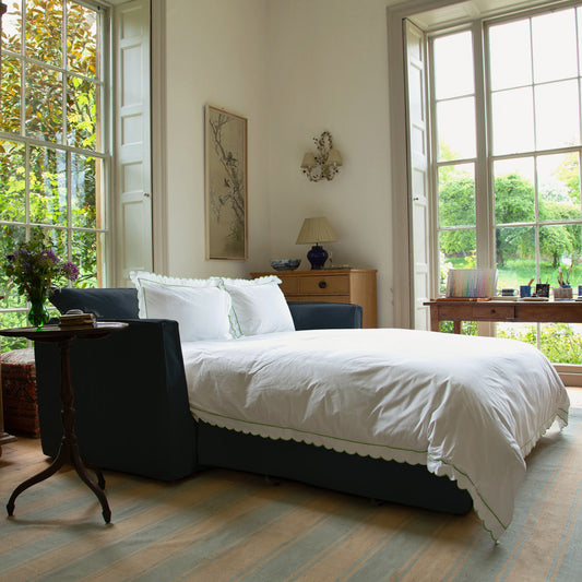 Coco 2.5 Seater Sofa Bed in Midnight Linen - Made to Order