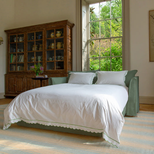 Coco 2.5 Seater Sofa Bed in Seagrass Linen - Made to Order