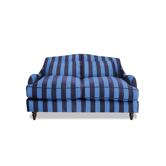 Isobel 2 seater sofa in Coastal Blue Stripes