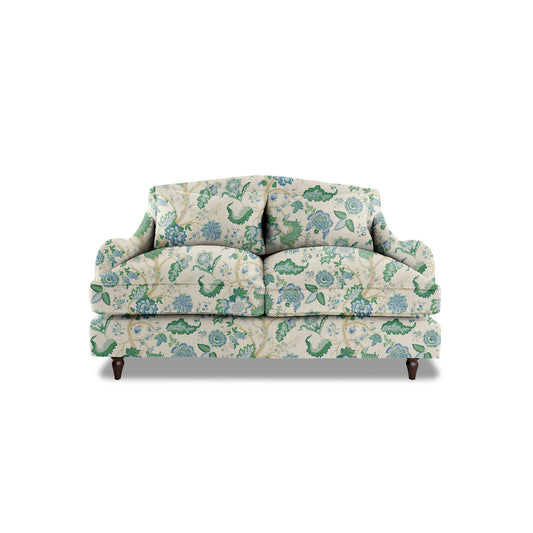 Isobel 2 seater sofa in Kitty Blue Green