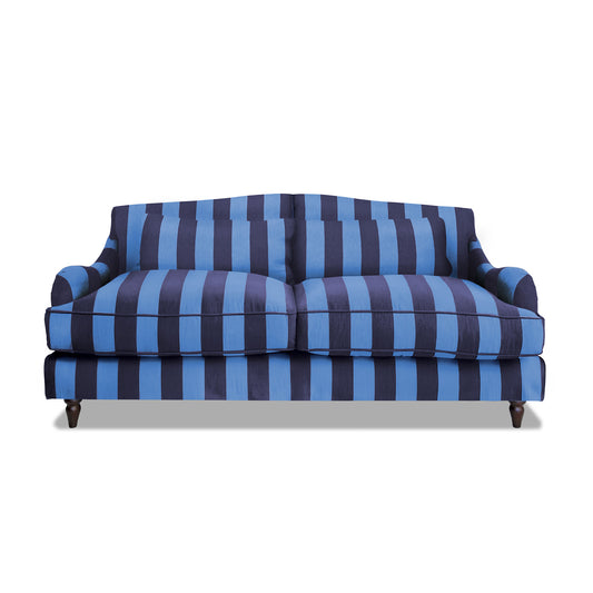 Isobel 3 seater sofa in Coastal Blue Stripes