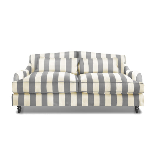 Isobel 3 seater sofa in Garden Grey Stripes
