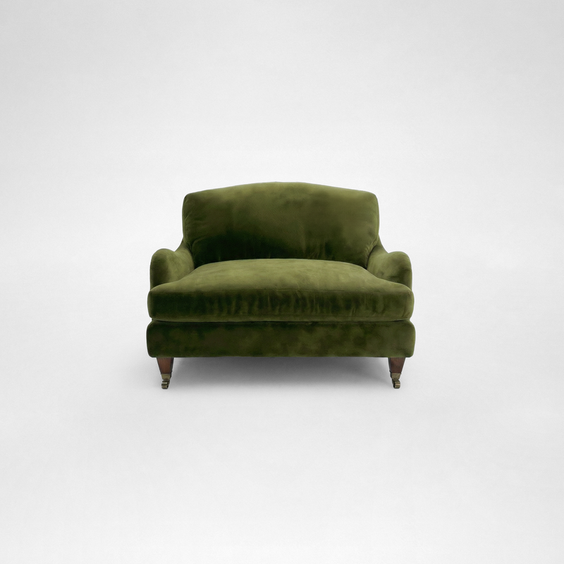 Isobel Loveseat with Big Back Cushion in Pelham Moss Velvet