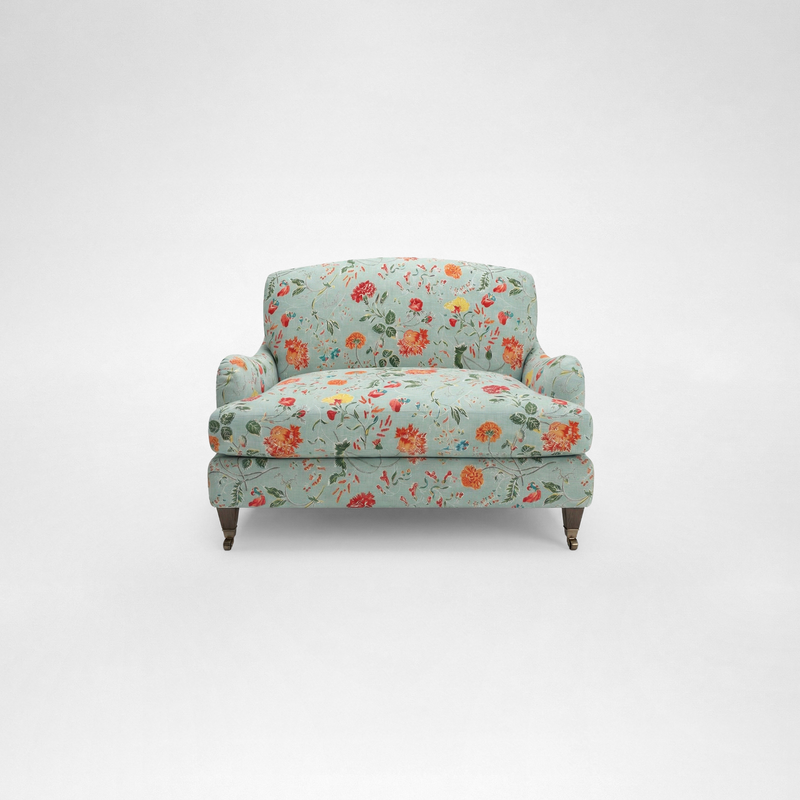 Isobel Loveseat with Big Back Cushion in Wildwood Duck Egg