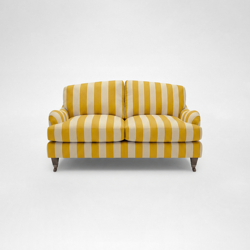 Isobel 2 seater sofa with Big Back Cushion in Dandelion Stripe