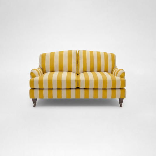 Isobel 2 seater sofa with Big Back Cushion in Dandelion Stripe