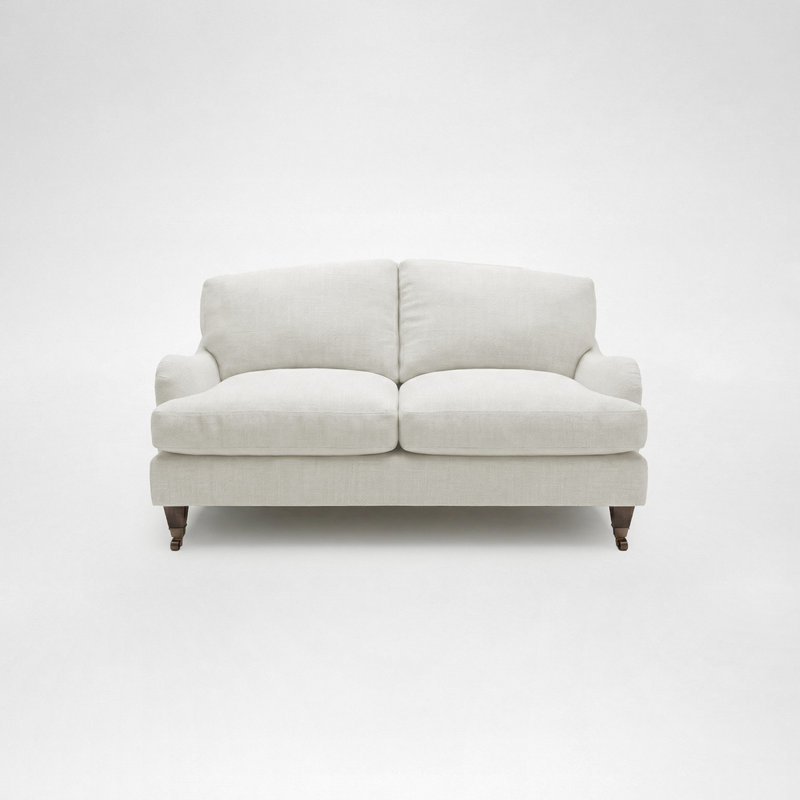 Isobel 2 seater sofa with Big Back Cushion in Cotton Linen Cool Coconut
