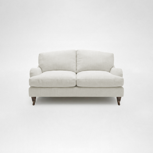 Isobel 2 seater sofa with Big Back Cushion in Cotton Linen Cool Coconut