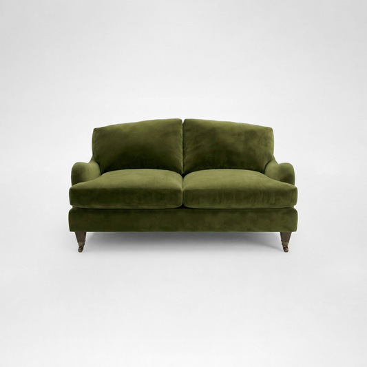 Isobel 2 seater sofa with Big Back Cushion in Pelham Moss Velvet