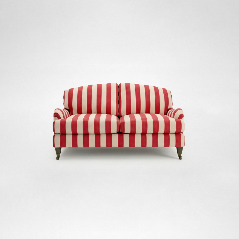 Isobel 2 seater sofa with Big Back Cushion in Petunia Stripe