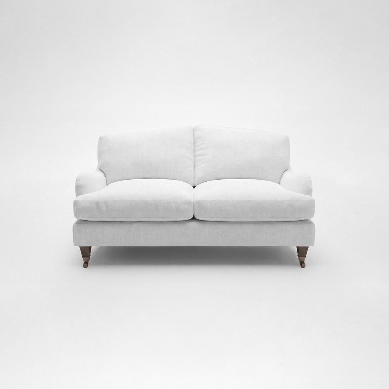 Isobel 2 seater sofa with Big Back Cushion in Cotton Linen Snow Drop