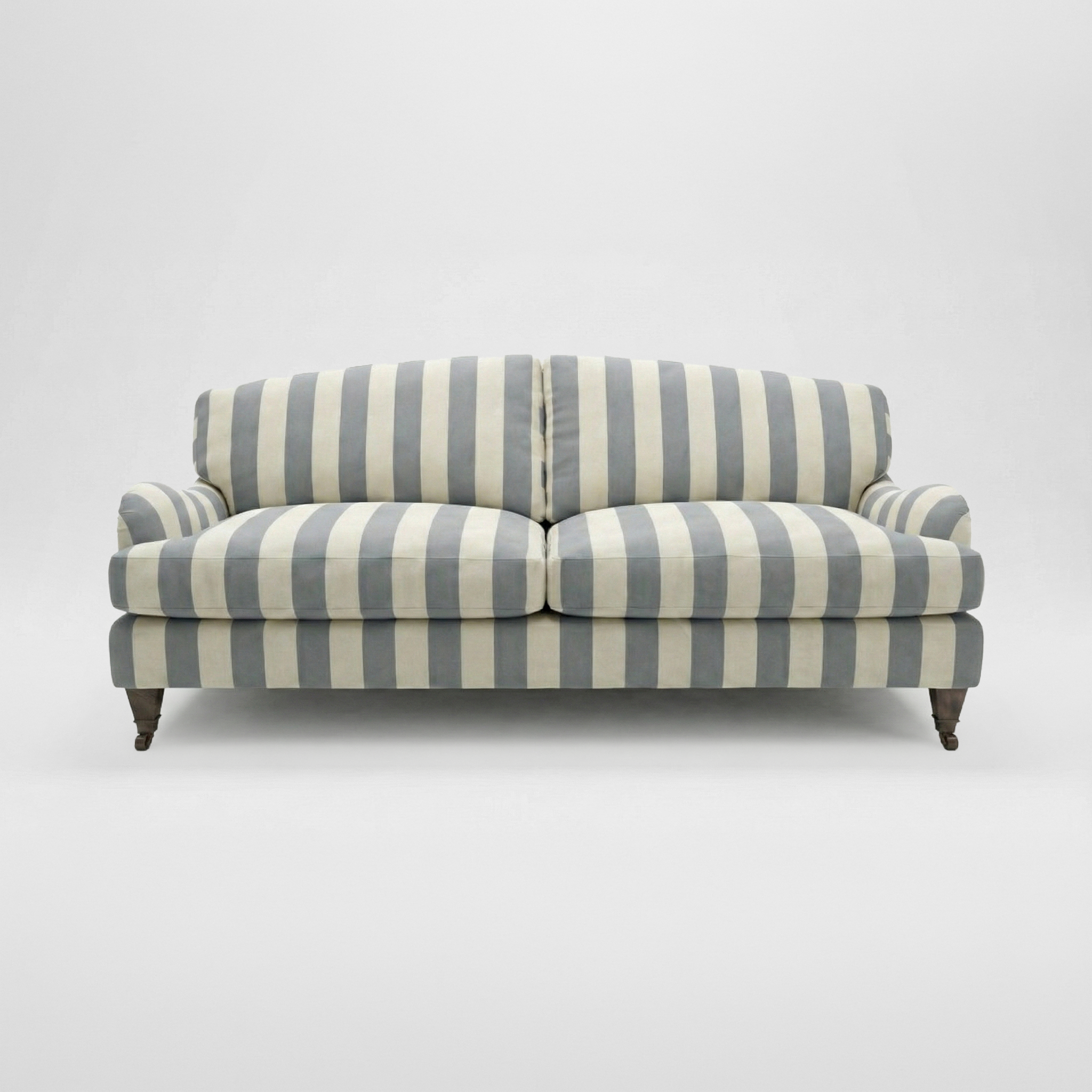 Isobel 3 seater sofa in Garden Grey Stripes – sophieconran