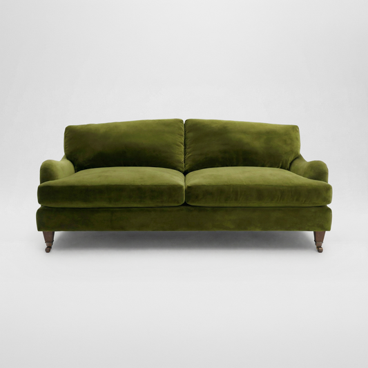 Isobel 3 seater sofa in Pelham Moss Velvet