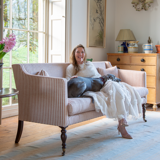 Sophia 3 seater sofa in Customer's Own Material - Made to Order