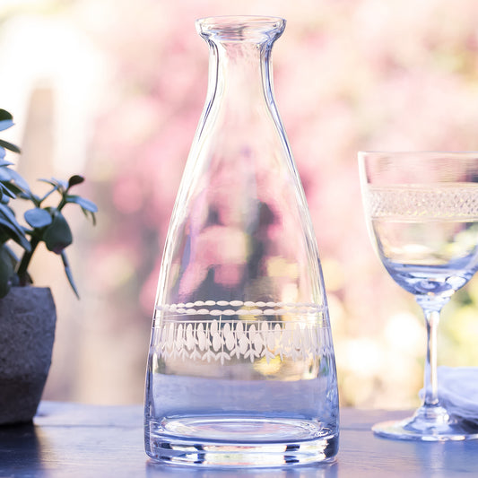 Table Carafe with Ovals Design by Vintage List