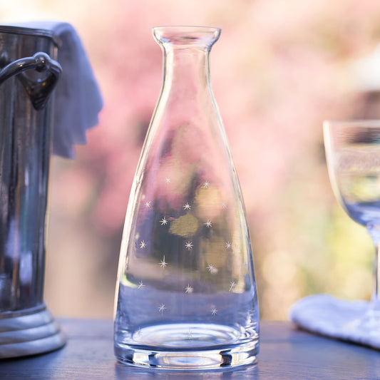 Table Carafe with Stars Design by Vintage List