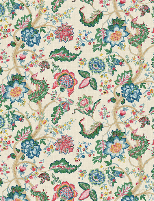 English Garden - Kitty - Spring Green Fabric Sample