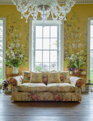 Barton Large Sofa with Scatter Cushions in Stripe Berrington by Colefax and Fowler - Made to Order