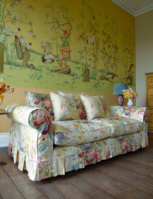 Barton Large Sofa with Scatter Cushions in Stripe Berrington by Colefax and Fowler - Made to Order
