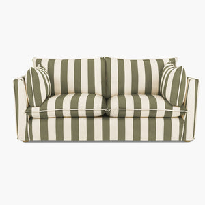Cocobella 2.5 Seater Sofa in Spring Green Stripe