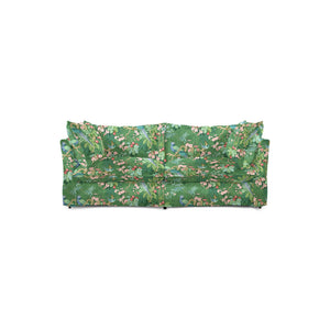 Coco 2.5 seater sofa with Knife Edge cushion in Belleville Juniper - Made to Order