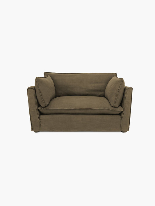 Cocobella Loveseat in Beatrice Olive
