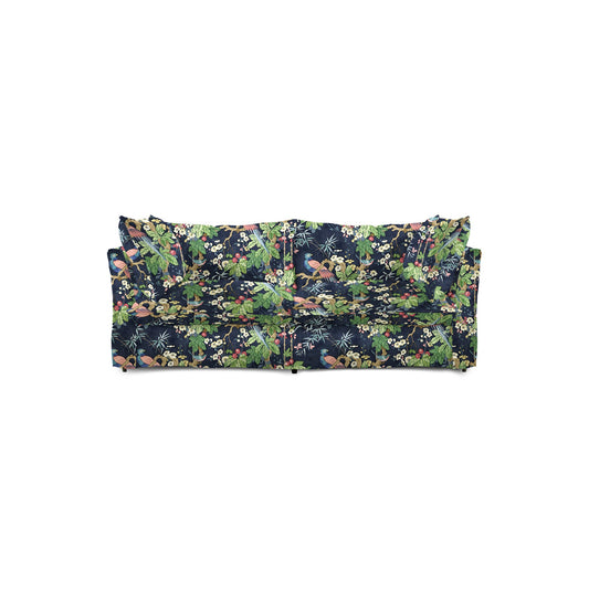 Coco 2.5 seater sofa with Knife Edge cushion in Belleville Navy - Made to Order