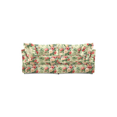 Coco 2.5 seater sofa with Knife Edge cushion in English Garden Classic Rose - Made to Order