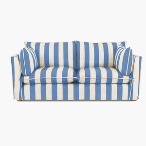 Cocobella 2.5 Seater Sofa in Cornish Blue Stripe