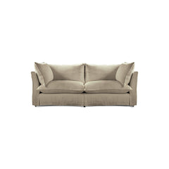 Coco 2.5 seater sofa with Knife Edge cushion in Sisal Linen - Made to Order