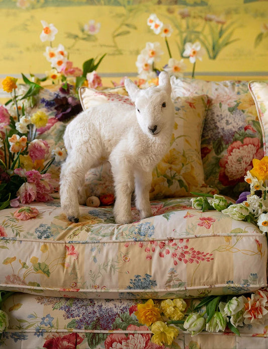 Salthrop Large Sofa with Scatter Cushions in Stripe Berrington by Colefax and Fowler - Made to Order