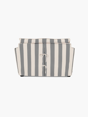 Cocobella Loveseat in Garden Grey Stripe