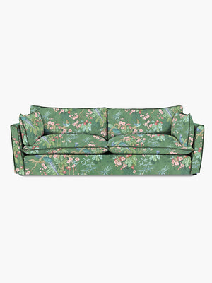 Cocobella 3.5 Seater Sofa in Belleville Juniper with Pine Velvet Trim