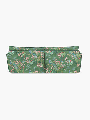 Cocobella 3.5 Seater Sofa in Belleville Juniper with Pine Velvet Trim