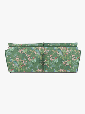 Cocobella 3 Seater Sofa in Belleville Juniper with Pine Velvet Trim