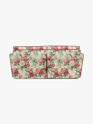Cocobella 2.5 Seater Sofa in English Garden Classic Rose with Rosewood Velvet Trim
