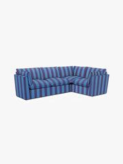 Cocobella LH 2 x 3 seater sofa in Coastal Blue Stripe