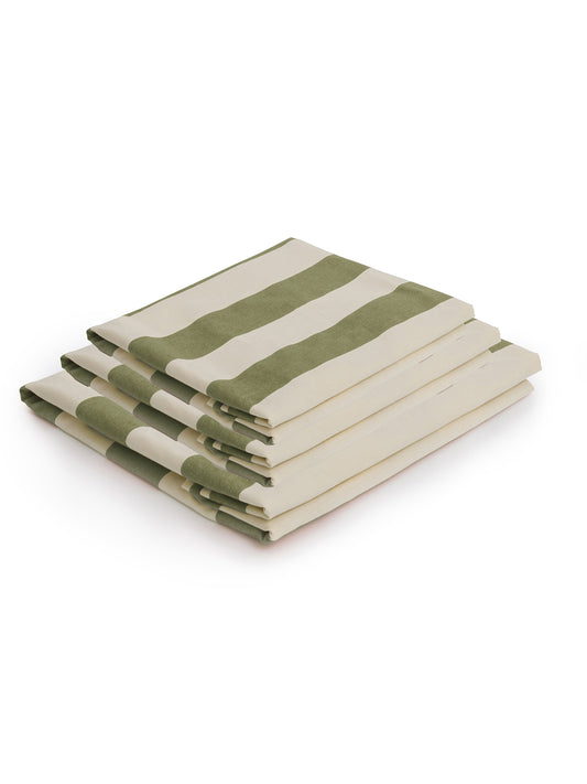 Cocobella 3 x 3 Seater Sofa Loose Cover in Spring Green Stripe