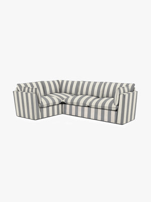 Cocobella RH 2 x 3 seater sofa in Garden Grey Stripe