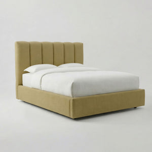 Bespoke Panel Bed in Brera Lino Hemp - Available Now