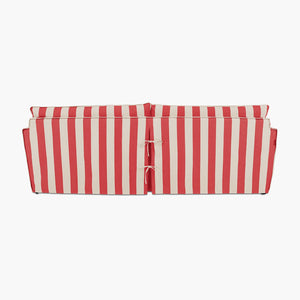 Cocobella 3.5 Seater Sofa in Petunia Red Stripe
