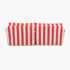 Cocobella 3 Seater Sofa in Petunia Red Stripe