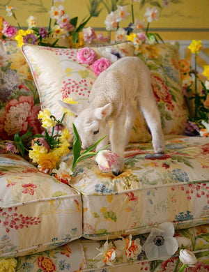 Barton Large Sofa with Scatter Cushions in Stripe Berrington by Colefax and Fowler - Made to Order