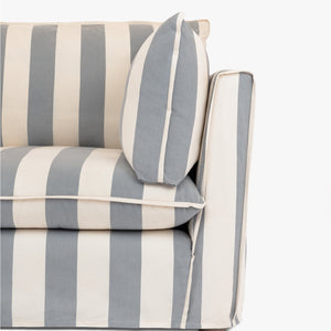 Cocobella 2.5 Seater Sofa in Garden Grey Stripe