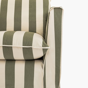 Cocobella 3 Seater Sofa in Spring Green Stripe