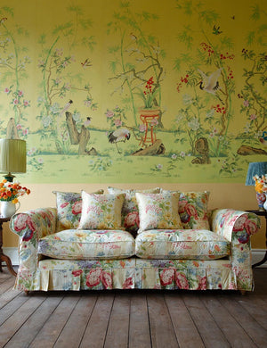 Barton Large Sofa with Scatter Cushions in Stripe Berrington by Colefax and Fowler - Made to Order